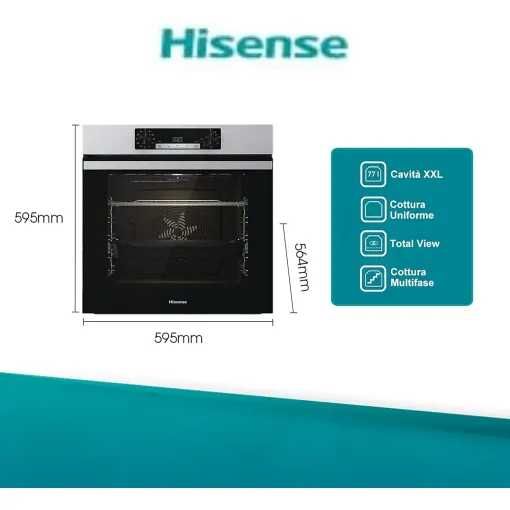 Фурна за вграждане Hisense (BI62216AX) XXL 77L