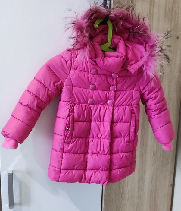 Зимняя качественная куртка для девочки, на 4 года, 98 см
