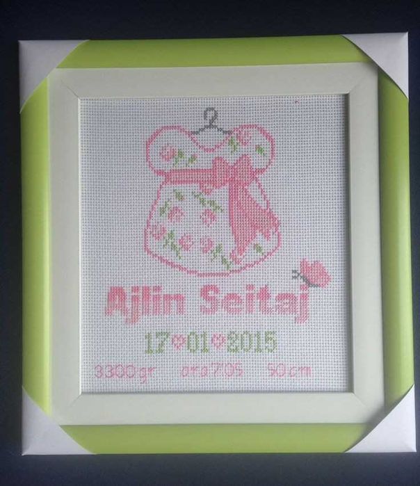 Персонализиран ръчно изработен гоблен (визитка)