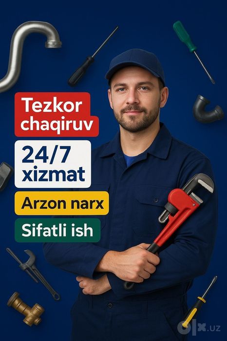 Santexnik xizmati 24/7 Сантехник хизмати