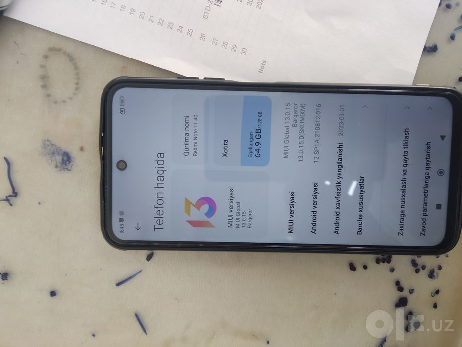 Redmi 11 kafolat 1 oy