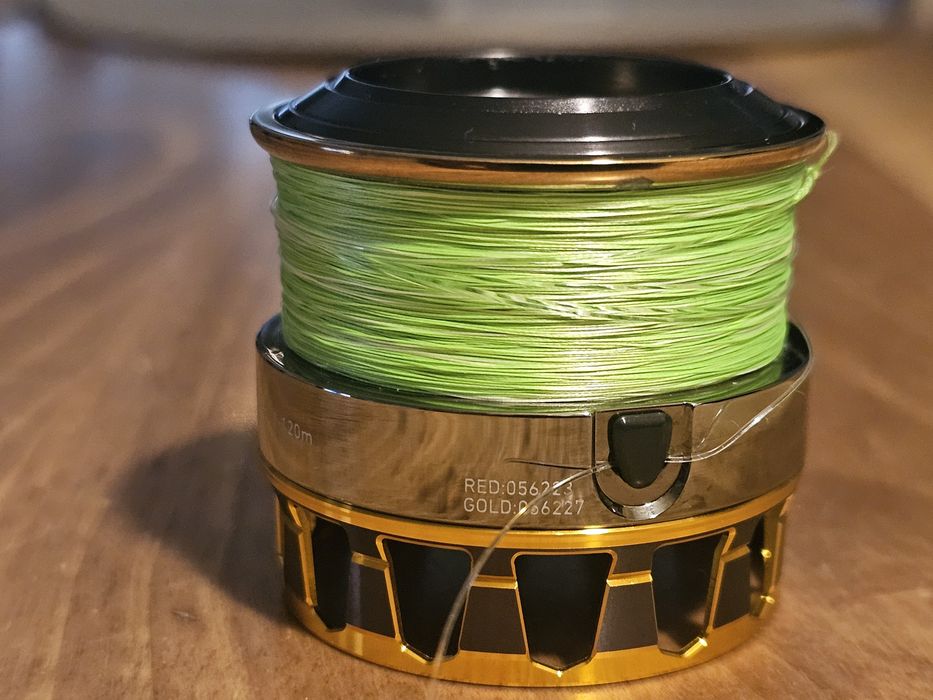 Шпула за макари Daiwa RCS 2508PE, произведена от SLP WORKS, цвят Gold