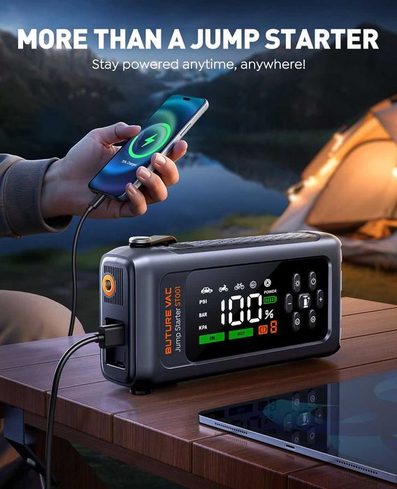 Starter jump vac 7500mAh 4 in 1