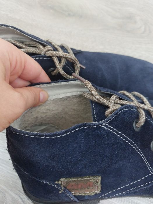 Ghete piele intoarsa barbati 45