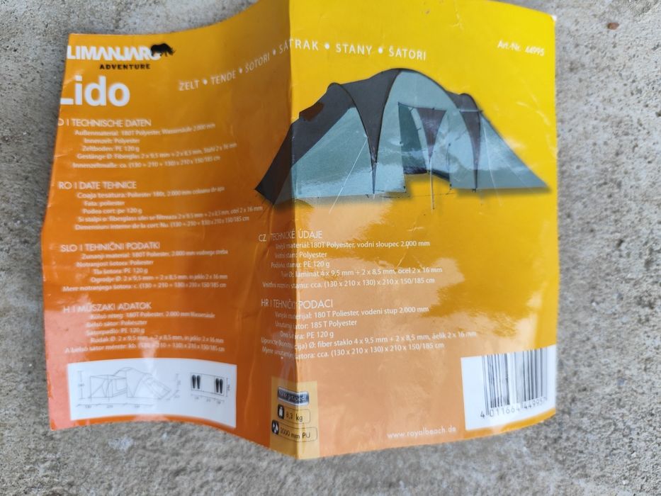 Cort 4 persoane Lido Kilimanjaro