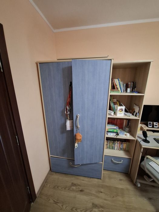 Гардероб ПДЧ 185см с отделение - шкаф