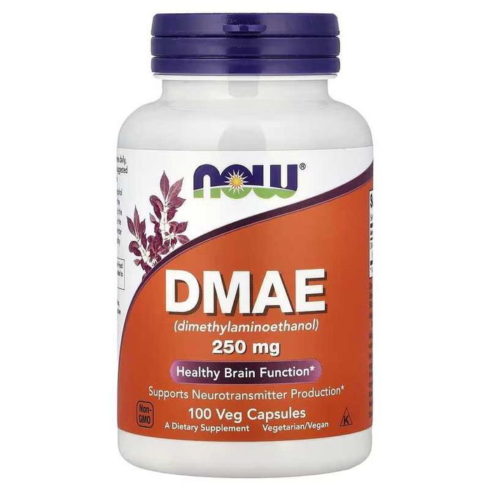 NOW Foods DMAE ДМАЭ 250 мг 100 капсул