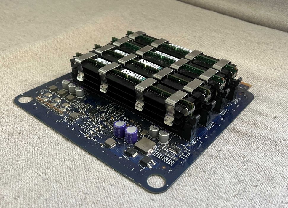 Apple Mac Pro RAM riser card 16GB FB-DIMM ECC DDR2 complet