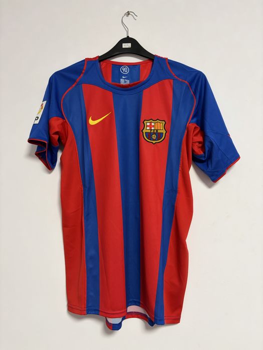 tricou fotbal jersey retro Barcelona Ronaldinho 10 04/05