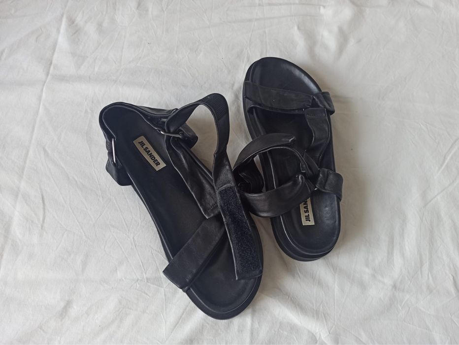 Sandale piele jil sander negre