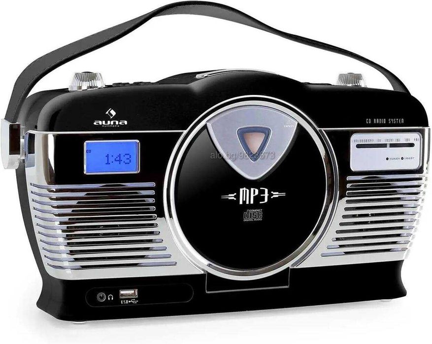 НОВО Немско Ретро Радио с ГАРАНЦИЯ AUNA  Различни Цветове