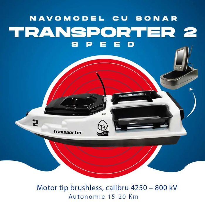 Navomodel plantat cu sonar Toslon TF520 - Transporter 2 SPEED