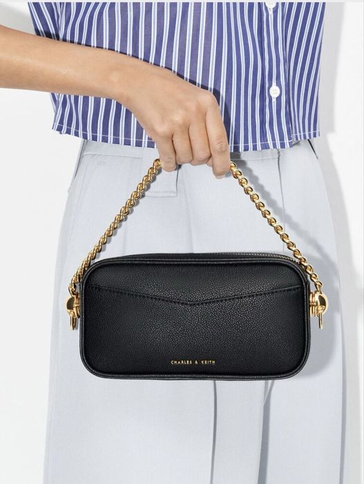 Сумка из натуральной кожи в оригинали Charles and Keith