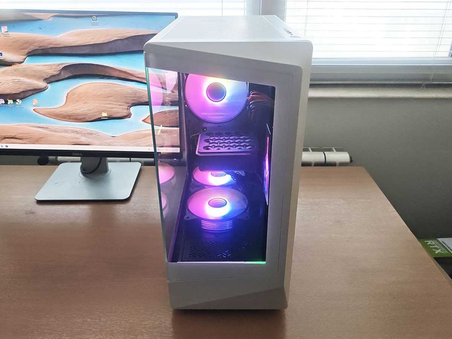 Геймърски компютър, 3060Ti, Intel 12100, 1tb hdd, 500gb nvme, 16gb Ram