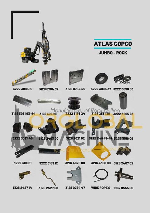 Atlas copco - запасные части - ehtiyot qismlari