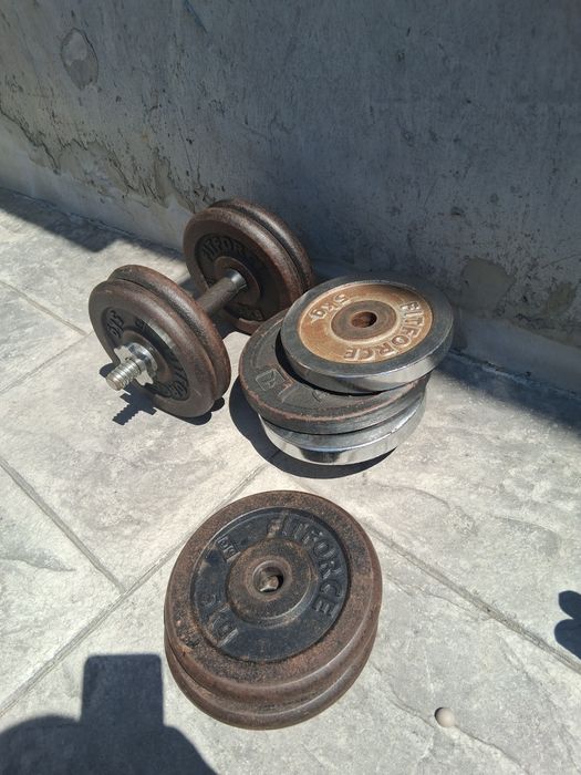 Gantere și discuri diferite mărimi de la 10 la 30kg