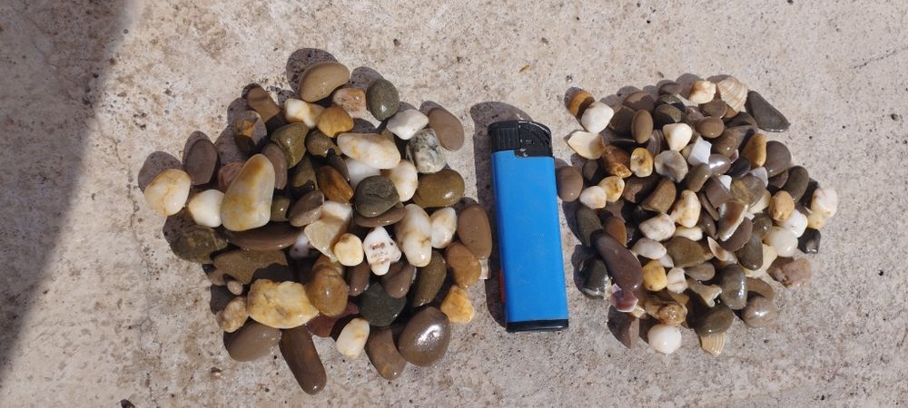 Галька морская для аквариума.