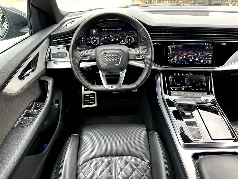 Audi Q8-5.0 TDi-hibrid-SLine-panoramic-interior competition-SCHIMB!