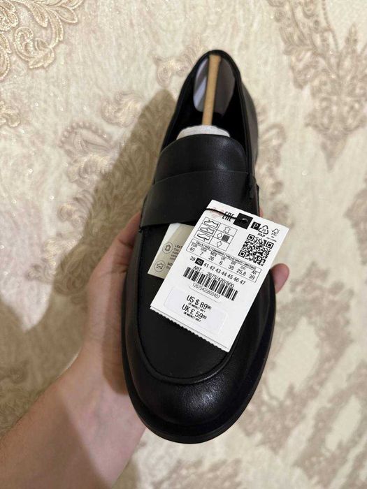 Мужские лоферы от фирмы ZARA Размер 40