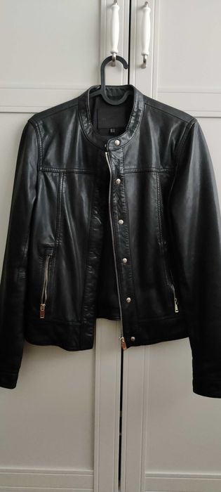Geaca de piele Massimo Dutti