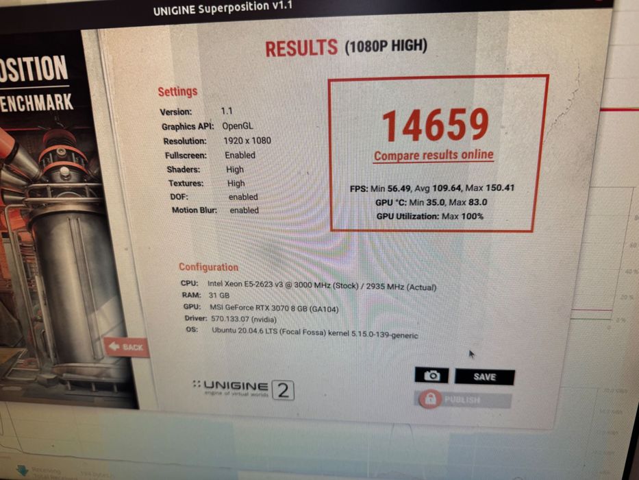 Видеокарта RTX 3070 MSI Ventus Twin Fan 8Gb GDDR6