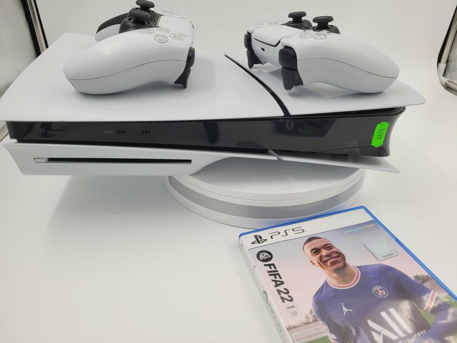 Garantie 24 luni PlayStation 5 Disk Edition 2 controller 1 joc CashBox