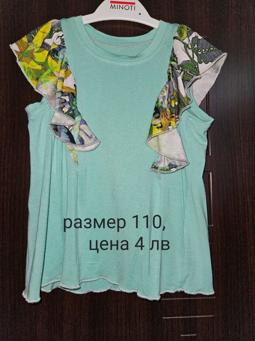 Детски блузки и къси панталонки ,размер 110-116