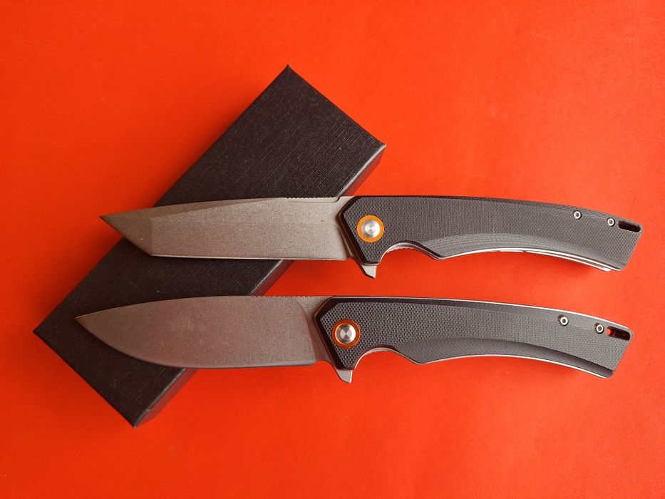 Сгъваем полуавтоматичен нож-стомана D2 (два модела острие)