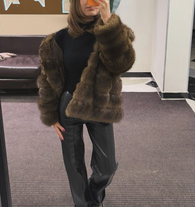 Эко-шуба в отличном состоянии