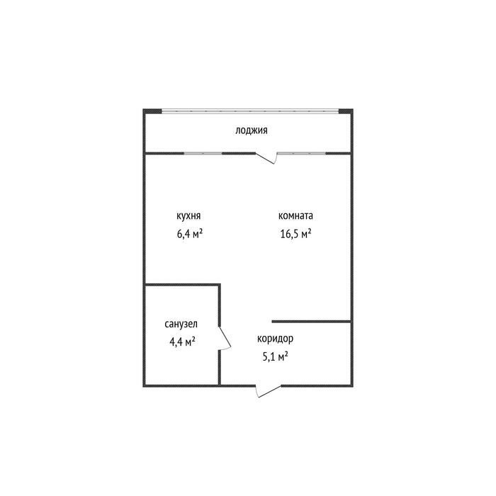 1-комнатная студия ЖК Халык