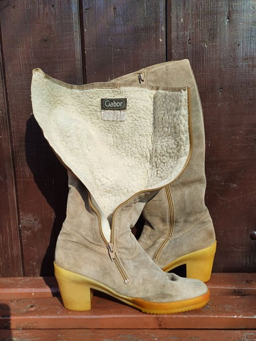 Vand cizme din piele întoarsă 38,5