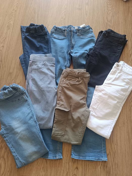 Лот от дънки, блузки и анцузи и ризки  за 10 - 12 г.