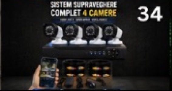 Vindem si Montam Camere Supraveghere Video KIT Complet 4/8/12 CAMERE