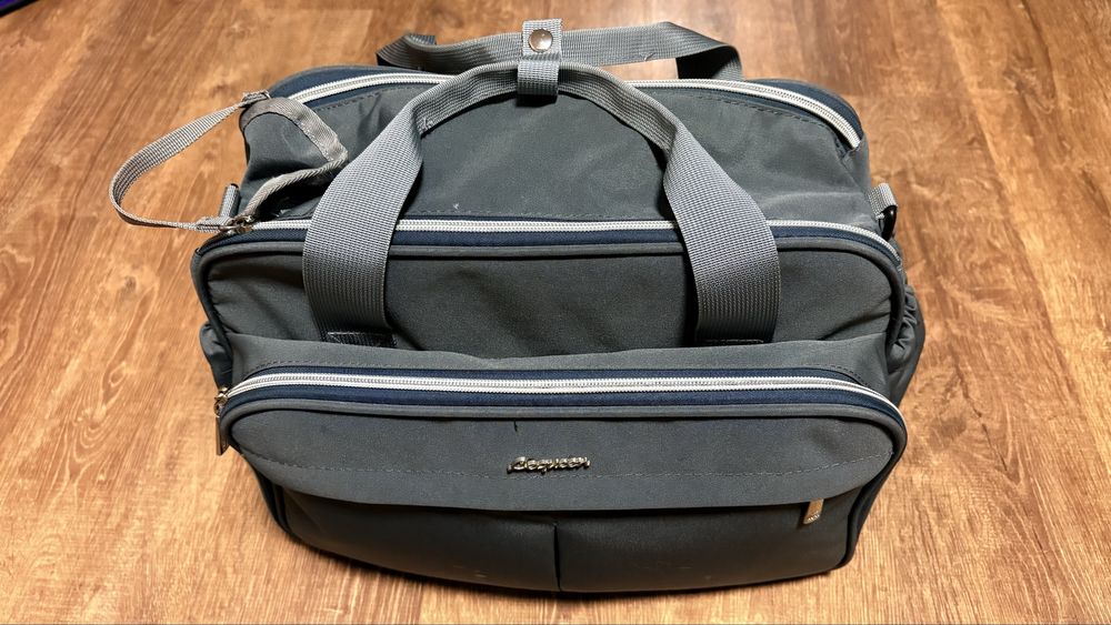 Чанта за бебешка количка - сива