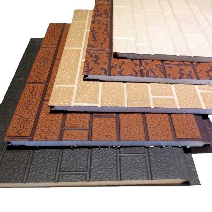 Фасадная металлическая панель с утеплителем ППУ