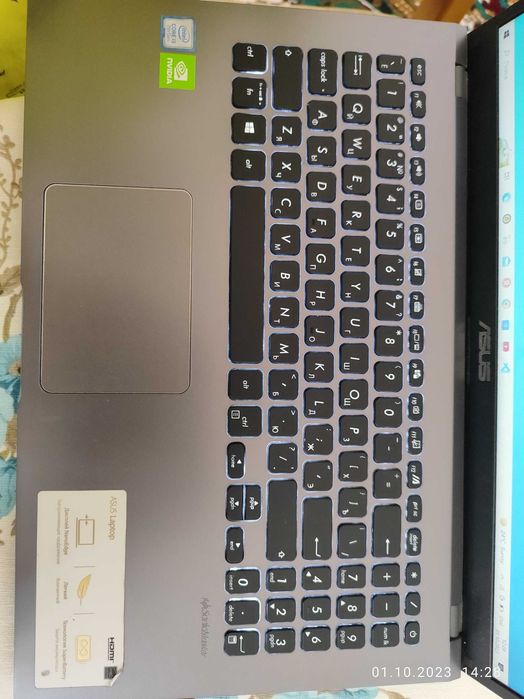 Ноутбук ASUS серый