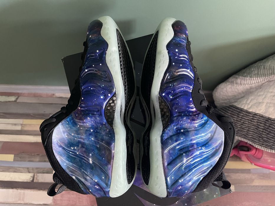 Nike Air Zoom Foamposite One QS Galaxy Jordan Lebron Kobe Penny NBA