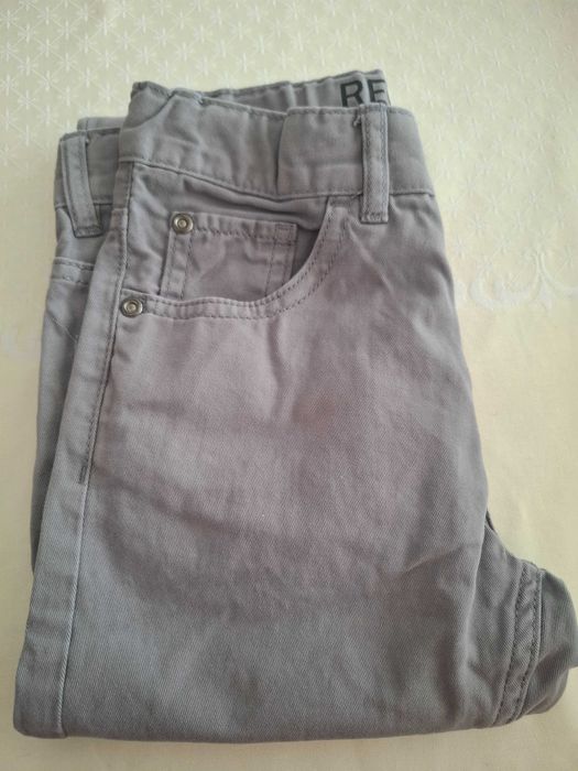 Детски сив дънкови панталон