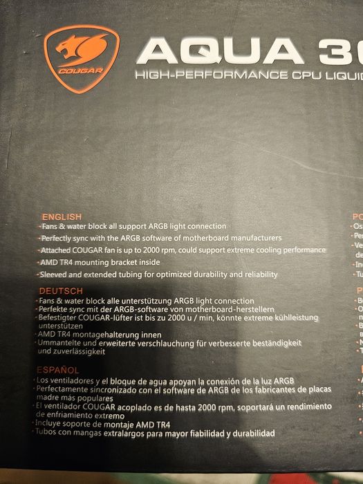 COUGAR Aqua 360 ARGB – чисто ново