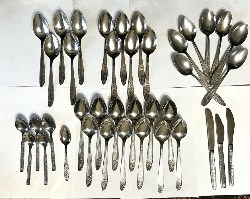 Ложки, вилки и ножи из нержавеющей стали СССР новые