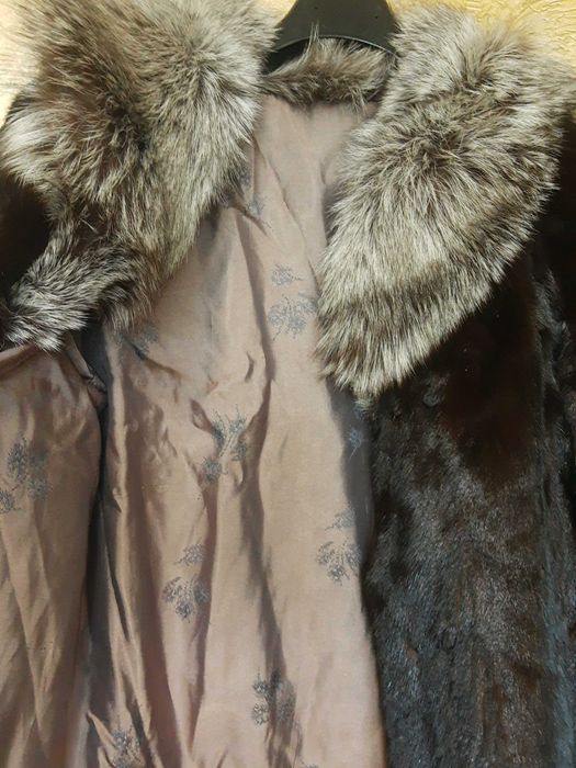 Визон,цели кожи,яка сребърна лисица,Висок клас,уникален,супер,НАМАЛЕН