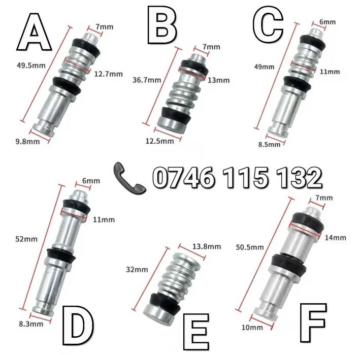 Kit Reparație Maneta/Pompa Frână–Atv–Motocicleta–Piston+Garnituri+Arc+