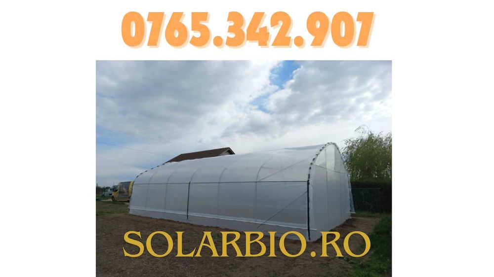 Solar Legume Kit Complet (picurare+folie+usa) - Teava Galvanizata