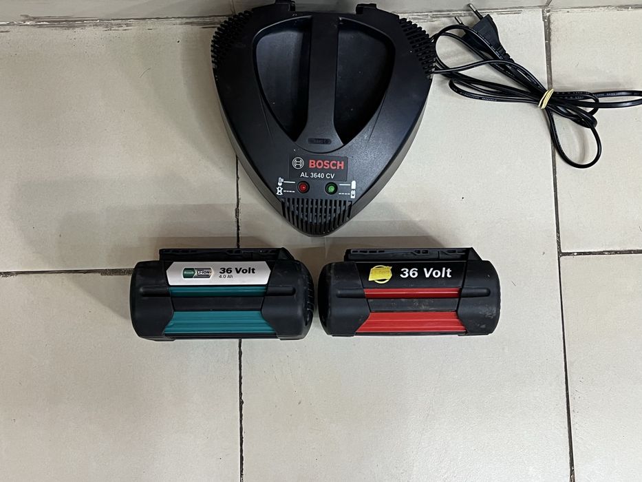 Акумулаторна косачка Bosch Rotak 37 Li 2 Батерии и Зарядно