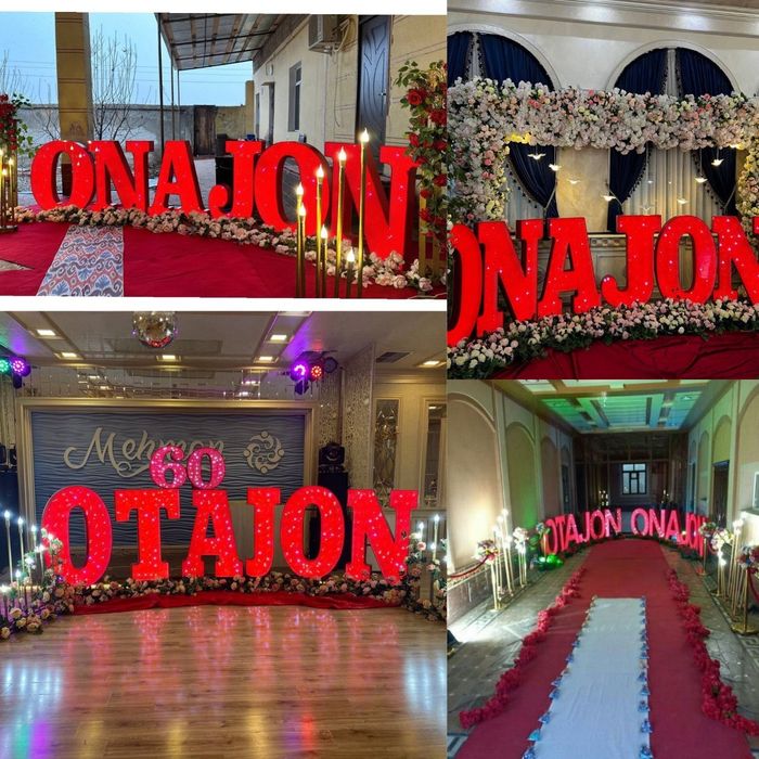 Dekoratsiya Oformleniye Sharlar  Lazer shou Teatr Sirk xizmati!