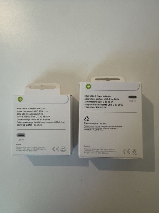 Apple 20W Заряден Комплект (USB-C адаптер + USB-C към USB-C кабел)