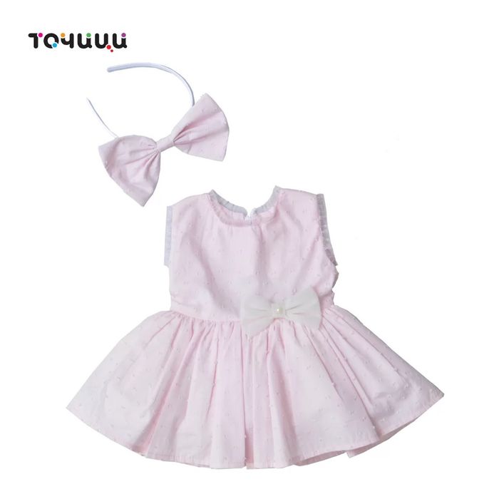 Детска розова рокля размер 74