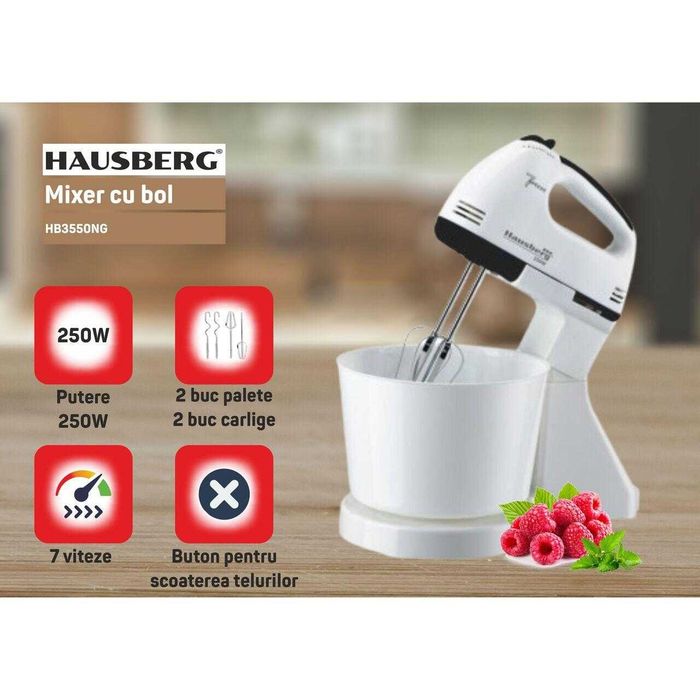 Миксер с купа HAUSBERG HB-3550NG, 7 скорости
