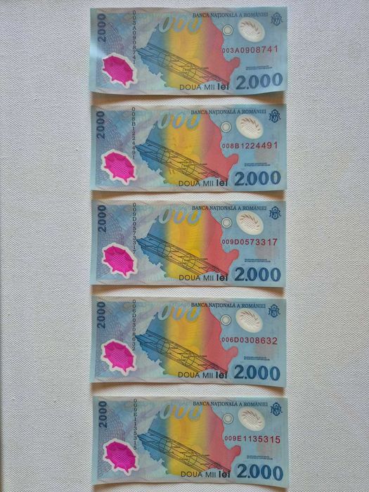 bacnote consecutive de 200 lei eclipsa colectie
