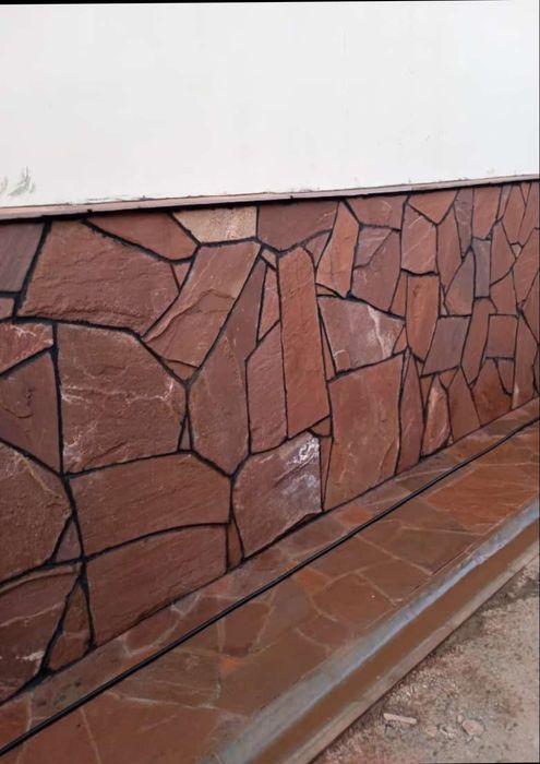 Камень Плитняк красный